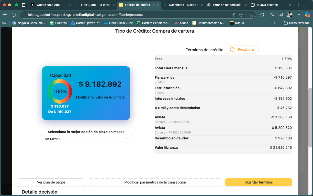 Backoffice Negozia CF